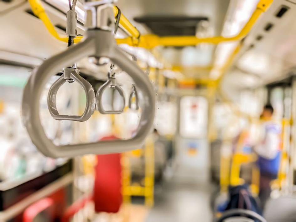 Espace accessible à bord d’un autobus urbain